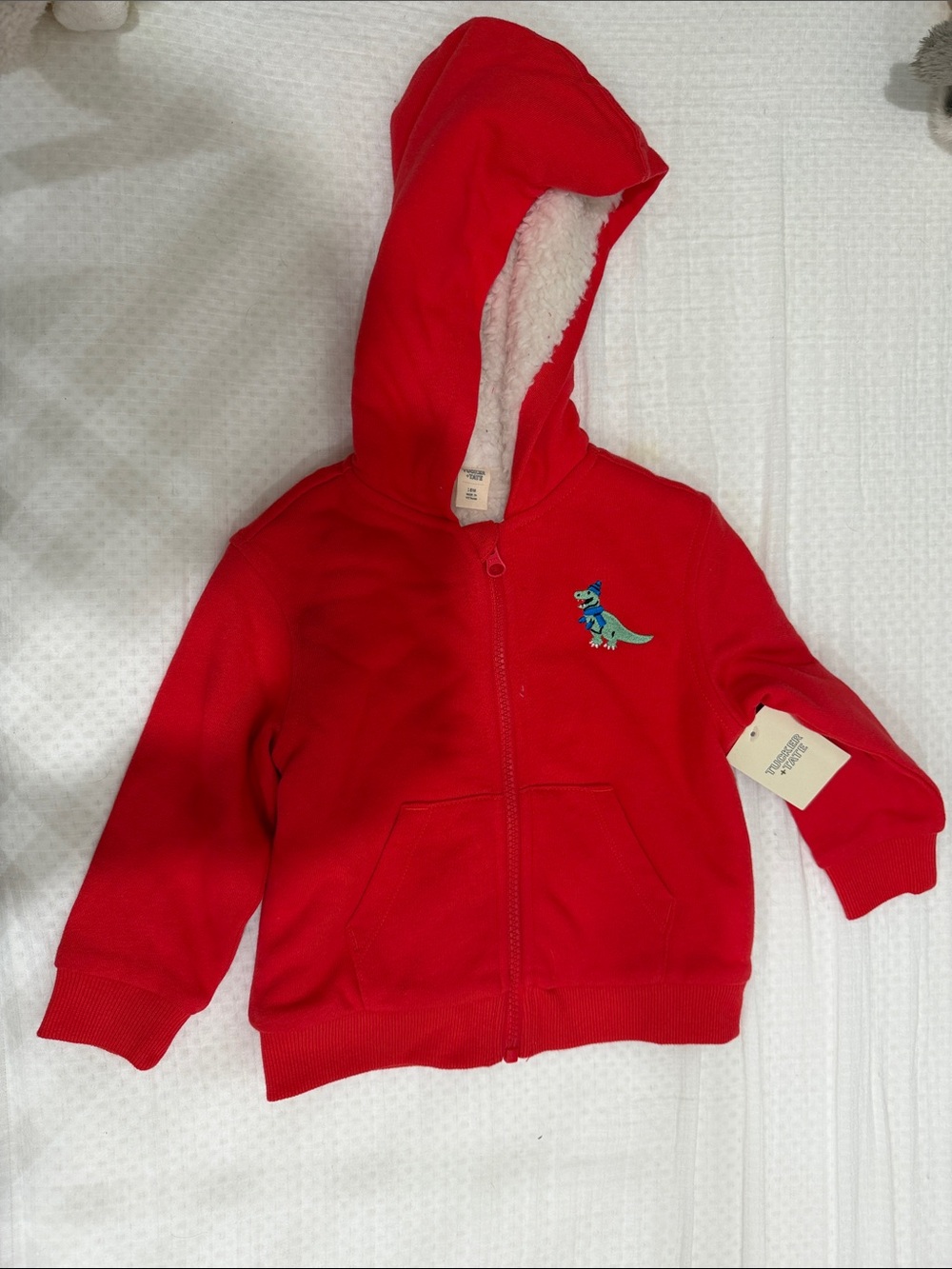 NWT Tucker + Tate Red Hooded Zip-Up Sweatshirt